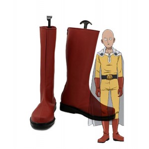 One Punch Man : Saitama Haute Qualité Rouge Boots Cosplay